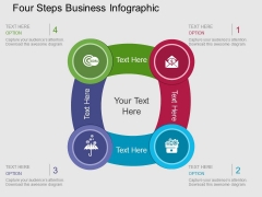 Four Steps Business Infographic Powerpoint Templates Four Steps Business Infographic Powerpoint Templates