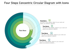 Four Steps Concentric Circular Diagram With Icons Ppt PowerPoint Presentation File Brochure PDF Four Steps Concentric Circular Diagram With Icons Ppt PowerPoint Presentation File Brochure PDF