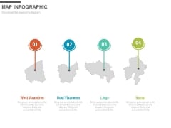 Four Steps Map Diagram For Business Powerpoint Slides Four Steps Map Diagram For Business Powerpoint Slides
