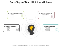Four Steps Of Brand Building With Icons Ppt PowerPoint Presentation Summary Show Four Steps Of Brand Building With Icons Ppt PowerPoint Presentation Summary Show