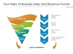 Four Steps Of Business Sales And Revenue Funnel Ppt PowerPoint Presentation Professional Demonstration PDF Four Steps Of Business Sales And Revenue Funnel Ppt PowerPoint Presentation Professional Demonstration PDF