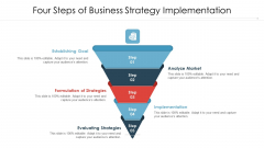 Four Steps Of Business Strategy Implementation Ppt PowerPoint Presentation Gallery Templates PDF Four Steps Of Business Strategy Implementation Ppt PowerPoint Presentation Gallery Templates PDF