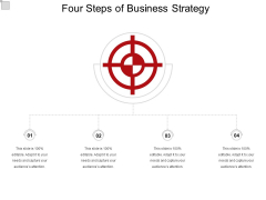 Four Steps Of Business Strategy Ppt PowerPoint Presentation Icon Influencers PDF Four Steps Of Business Strategy Ppt PowerPoint Presentation Icon Influencers PDF