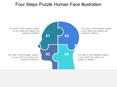 Four Steps Puzzle Human Face Illustration Ppt PowerPoint Presentation Gallery PDF Four Steps Puzzle Human Face Illustration Ppt PowerPoint Presentation Gallery PDF
