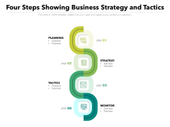 Four Steps Showing Business Strategy And Tactics Ppt PowerPoint Presentation Gallery Slides PDF Four Steps Showing Business Strategy And Tactics Ppt PowerPoint Presentation Gallery Slides PDF