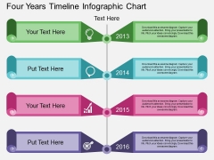 Four Years Timeline Infographic Chart Powerpoint Template Four Years Timeline Infographic Chart Powerpoint Template