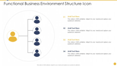 Functional Business Environment Structure Icon Ppt PowerPoint Presentation Gallery Diagrams PDF