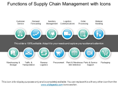 Functions Of Supply Chain Management With Icons Ppt PowerPoint Presentation File Themes Functions Of Supply Chain Management With Icons Ppt PowerPoint Presentation File Themes