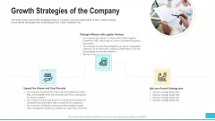 Funding Deck To Procure Funds From Public Enterprises Growth Strategies Of The Company Icons PDF Funding Deck To Procure Funds From Public Enterprises Growth Strategies Of The Company Icons PDF