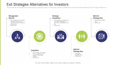 Funding Pitch Deck To Obtain Long Term Debt From Banks Exit Strategies Alternatives For Investors Topics PDF Funding Pitch Deck To Obtain Long Term Debt From Banks Exit Strategies Alternatives For Investors Topics PDF