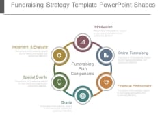 Fundraising Strategy Template Powerpoint Shapes