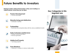 Future Benefits To Investors Product Development Ppt PowerPoint Presentation Ideas Design Inspiration Future Benefits To Investors Product Development Ppt PowerPoint Presentation Ideas Design Inspiration