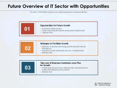 Future Overview Of IT Sector With Opportunities Ppt PowerPoint Presentation Outline Portfolio PDF Future Overview Of IT Sector With Opportunities Ppt PowerPoint Presentation Outline Portfolio PDF