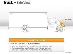 Fender Yellow Truck PowerPoint Slides And Ppt Diagram Templates