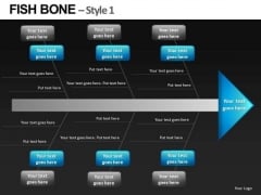 Fish Bone Diagram Analysis PowerPowerPoint Templates Editable Ppt Slides