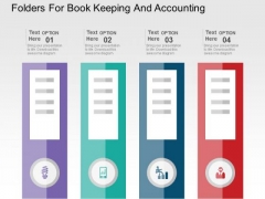 Folders For Book Keeping And Accounting PowerPoint Templates