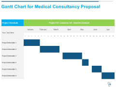 Gantt Chart For Medical Consultancy Proposal Ppt Icon Designs PDF