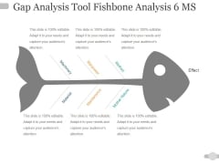 Gap Analysis Tool Fishbone Analysis 6 Ms Ppt PowerPoint Presentation Infographic Template Information