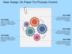 Gear Design On Paper For Process Control Powerpoint Templates Gear Design On Paper For Process Control Powerpoint Templates