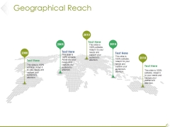 Geographical Reach Ppt PowerPoint Presentation Outline Smartart