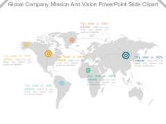 Global Company Mission And Vision Powerpoint Slide Clipart