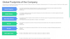 Global Footprints Of The Company Ppt Infographics Graphic Tips PDF Global Footprints Of The Company Ppt Infographics Graphic Tips PDF