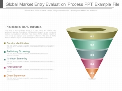 Global Market Entry Evaluation Process Ppt Example File