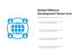 Global Offshore Development Vector Icon Ppt PowerPoint Presentation Portfolio Gridlines