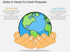 Globe In Hands For Earth Protection Powerpoint Template Globe In Hands For Earth Protection Powerpoint Template