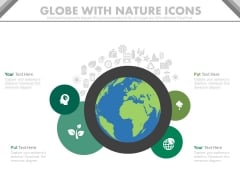 Globe With Nature Icons For Environment Protection Powerpoint Slides Globe With Nature Icons For Environment Protection Powerpoint Slides