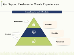 Go Beyond Features To Create Experiences Ppt Infographics Slide Portrait PDF Go Beyond Features To Create Experiences Ppt Infographics Slide Portrait PDF