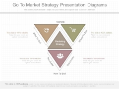 Go To Market Strategy Presentation Diagrams Go To Market Strategy Presentation Diagrams