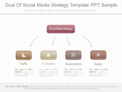 Goal Of Social Media Strategy Template Ppt Sample