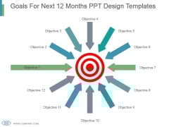 Goals For Next 12 Months Ppt Design Templates Goals For Next 12 Months Ppt Design Templates