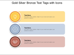Gold Silver Bronze Text Tags With Icons Ppt PowerPoint Presentation Backgrounds Gold Silver Bronze Text Tags With Icons Ppt PowerPoint Presentation Backgrounds