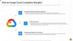 Google Cloud Console IT What Are Google Clouds Competitive Strengths Ppt Summary Deck PDF