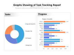Graphs Showing Of Task Tracking Report Ppt PowerPoint Presentation Slides Example Introduction PDF