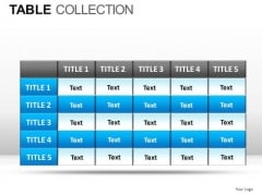 Game Table Collection PowerPoint Slides And Ppt Diagram Templates