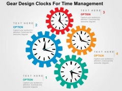 Gear Design Clocks For Time Management PowerPoint Template Gear Design Clocks For Time Management PowerPoint Template