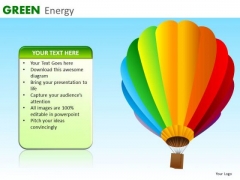 Green Energy Balloon PowerPoint Ppt Templates Green Energy Balloon PowerPoint Ppt Templates