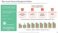 HRM System Pitch Deck About Human Resource Management Platform Infographics PDF HRM System Pitch Deck About Human Resource Management Platform Infographics PDF