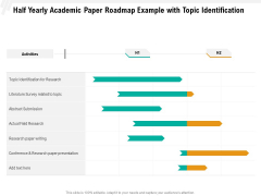 Half Yearly Academic Paper Roadmap Example With Topic Identification Professional