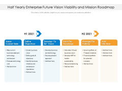 Half Yearly Enterprise Future Vision Viability And Mission Roadmap Topics