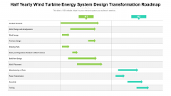 Half Yearly Wind Turbine Energy System Design Transformation Roadmap Clipart
