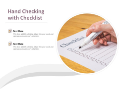 Hand Checking With Checklist Ppt PowerPoint Presentation Model Sample