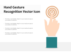 Hand Gesture Recognition Vector Icon Ppt PowerPoint Presentation Pictures Master Slide PDF