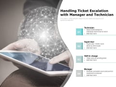 Handling Ticket Escalation With Manager And Technician Ppt PowerPoint Presentation Icon Professional PDF Handling Ticket Escalation With Manager And Technician Ppt PowerPoint Presentation Icon Professional PDF