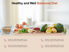 Healthy And Well Balanced Diet Ppt PowerPoint Presentation Ideas Example Healthy And Well Balanced Diet Ppt PowerPoint Presentation Ideas Example