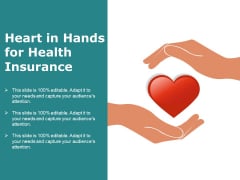 Heart In Hands For Health Insurance Ppt PowerPoint Presentation Slides Grid