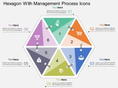 Hexagon With Management Process Icons Powerpoint Template Hexagon With Management Process Icons Powerpoint Template